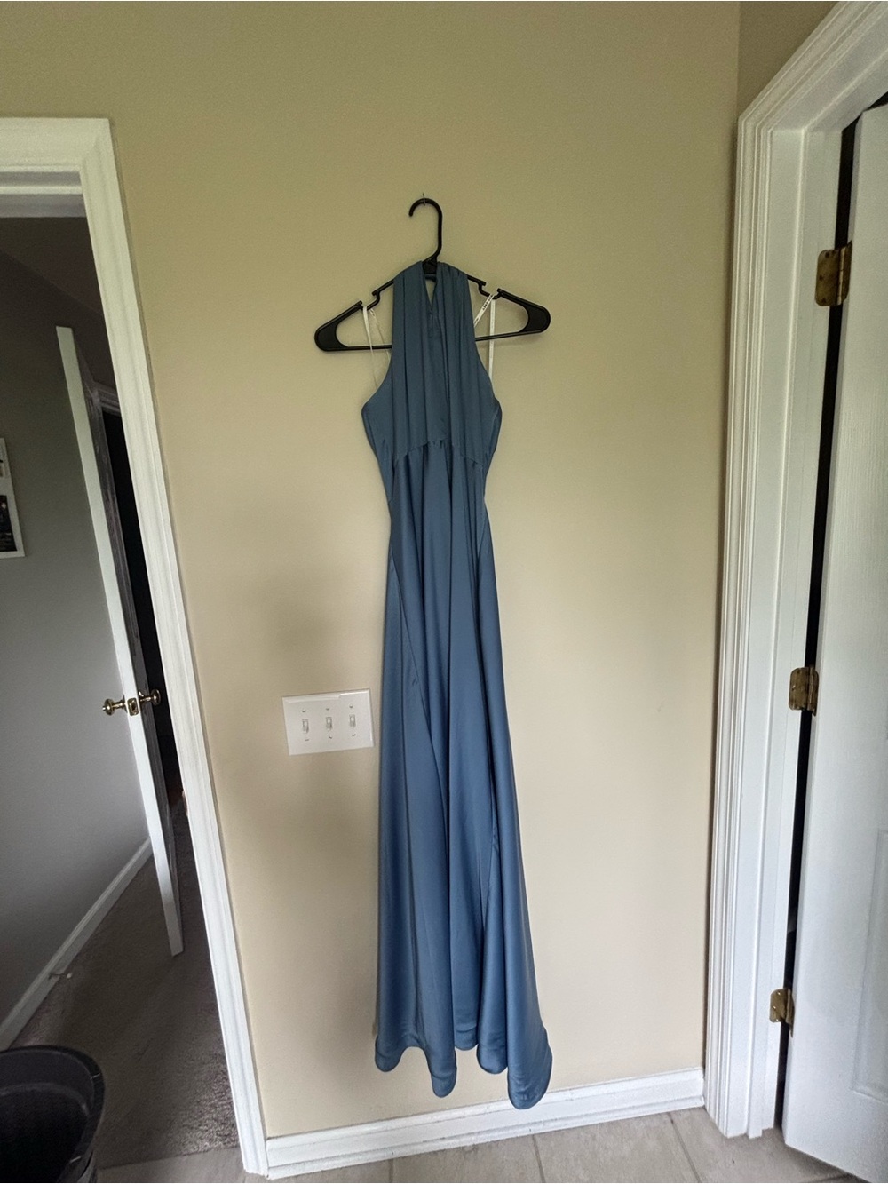 Birdy Grey Dusty Blue Matte Satin M 6-8